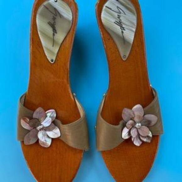 Giuseppe Zanotti Women’s Brown Comfort Slip On Platform Slide on Heel Shoes 8.5 - Picture 4 of 4